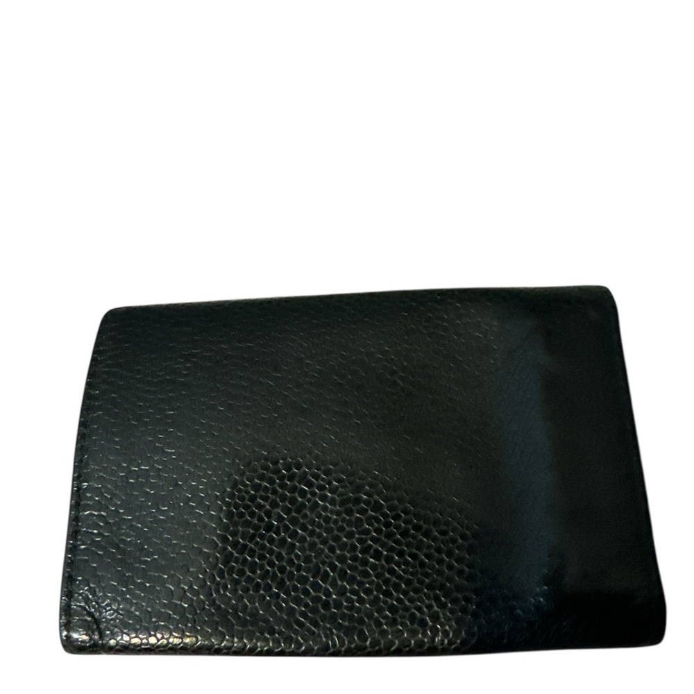 CHANEL caviar pebbled Black Leather Card and key holder good condition - Picture 2 of 7